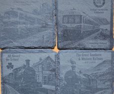 Classic Irish Railway Slate Coasters
