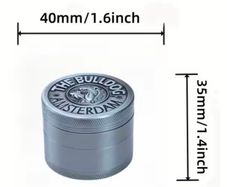 Dog Metal Silver Grey Grinder 40mm