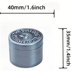 Dog Metal Silver Grey Grinder 40mm