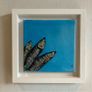 Framed Original Fish Painting Swim Art Contemporary Art Painting  Original Gift Image 7