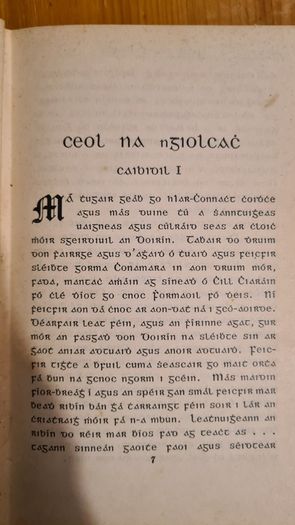 Ceol Na Ngiolcacha. By Padraic Og O Conaire Hardback In Good Condition.