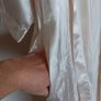 Cream Kimono Satin Dressing Gown Image 3