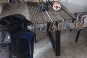 golf Set. golf clubs and bag.  Golf balls