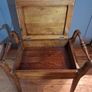 Victorian " Tiger  mahogany " piano stool Image 2