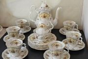 Rare Royal Albert Bone China "September Song" Coffee Pot Set