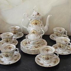 Rare Royal Albert Bone China "September Song" Coffee Pot Set