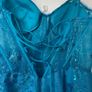 Stunning Blue Debs Dress (strapless or with straps) with sparkle) Image 6