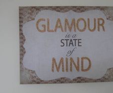 Browns and beiges neutral canvas picture Glamour is a state of mind