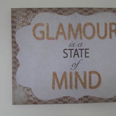 Browns and beiges neutral canvas picture Glamour is a state of mind