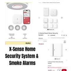 X-Sense Home & Smoke Alarm System