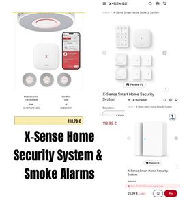 X-Sense Home & Smoke Alarm System