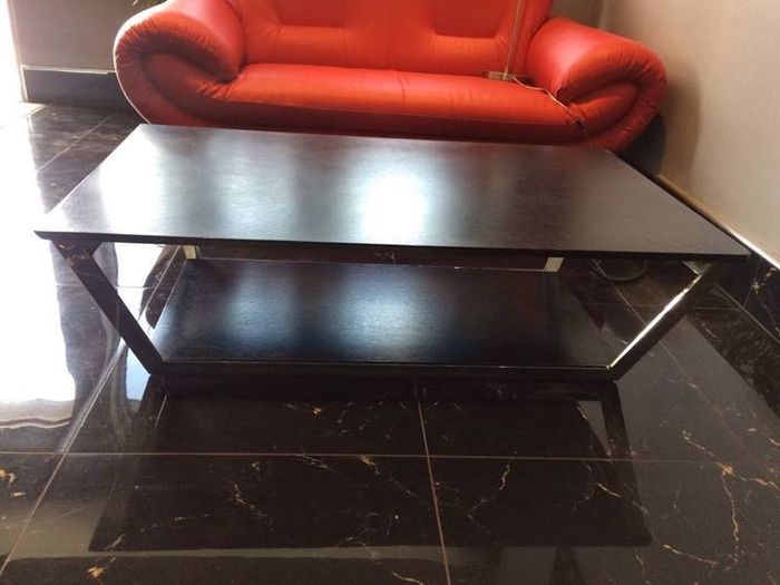 Living Room Wooden Table Dark Brown