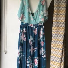 Lipsy floral pleated midi dress size 10