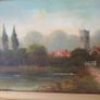 !9th century Oil on Board Painting.Signed. Image 3