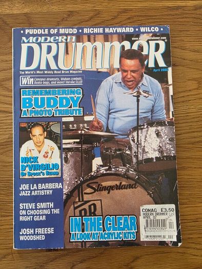 Drum Magazine Bundle. Modern Drummer & Rhythm. Portnoy, Steve Smith, Josh Freese etc.