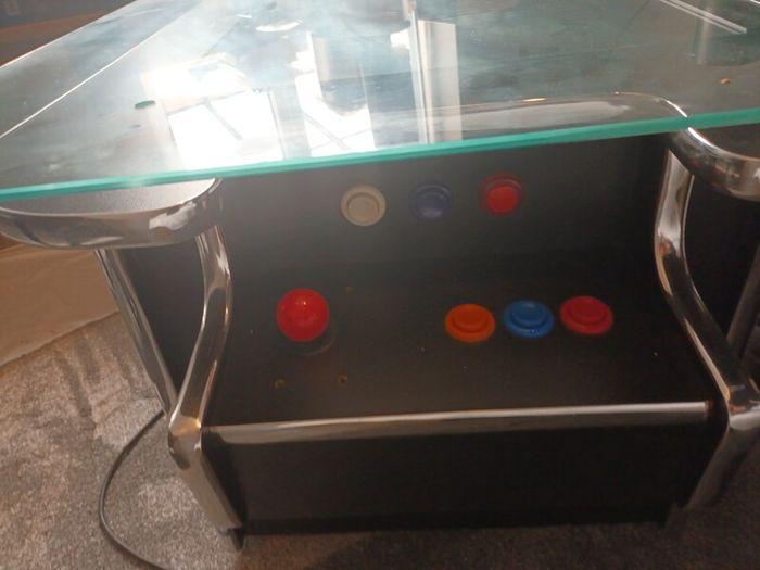 Arcade gaming cocktail table.