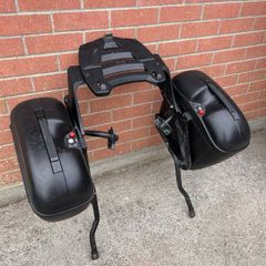 GIVI Monokey Panniers + VFR Side Rack + Top Plate