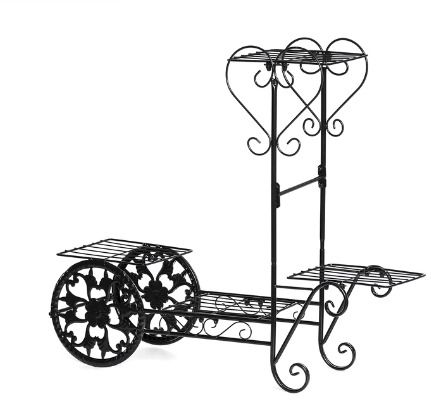 BRAND NEW 4 Tiers Fashion Iron Plant Stand Flower Shelf for Rack Balcony Simple Indoor Living Room Coffee Bar Garden Flower Pot Shelf