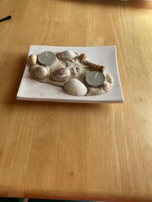 Candle holder - sea shells