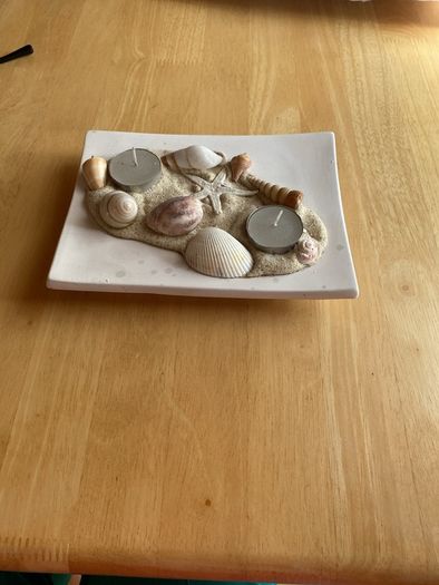Candle holder - sea shells