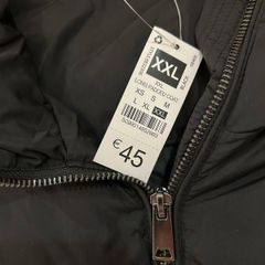 Black Long Padded Coat Size 2XL