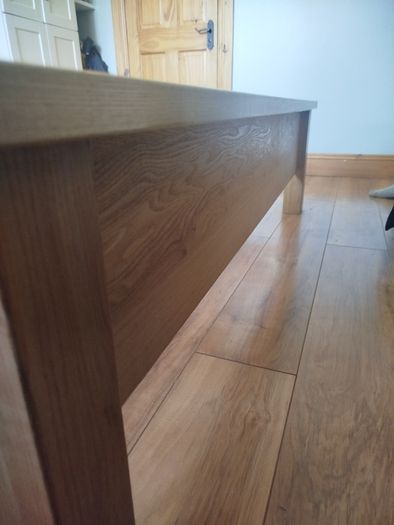 Solid wood king size bed frame
