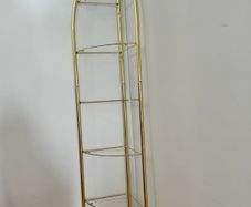 Gold corner shelves - matching pair