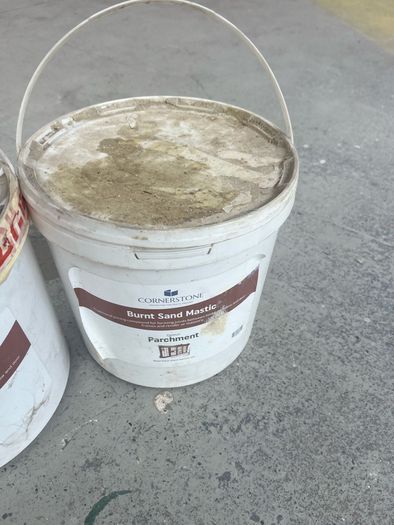 Selection of Burnt cement mastic