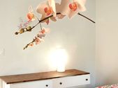 Creamy Orchid Flowers Removable PVC Wall Stickers 3D Decal Art Mural Decor