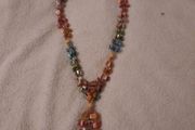 stunning multicoloured beaded necklace
