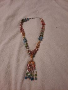 stunning multicoloured beaded necklace
