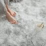 Soft Touch Area Rug Bedroom Anti-Skid Yoga Carpet Shaggy Rugs Fluffy Motley Tie-dye Carpets Light Grey 60 x 120 cm MULTIPLE COLOURS, SIZES AVAILABLE (FREE POSTAGE) Image 3