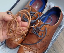 Bowe elegant boys shoes size 35, brown