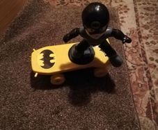 toy lights up and music playing