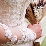 Ronald Joyce Nina Wedding Dress + Custom Cathedral Veil Image 4