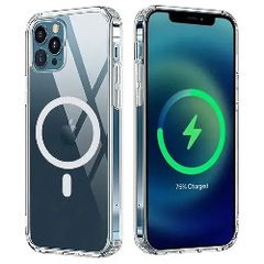 For Apple iPhone 15 Pro Max Magsafe Magnetic Case Transparent
