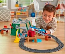 Thomas & Friends Bridge Lift Thomas & Skiff train set with 4 extra trains and carriages