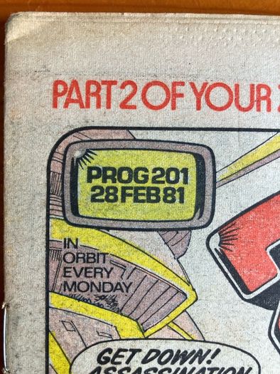 Comic: '2000AD' no. 201 (28/02/1981)