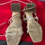 Ladies gold shoes size 4 Image 7