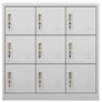 Locker Cabinet Light Grey 90x45x92.5 cm Steel Image 2