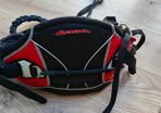 Kite surfing seat harness and safety leash