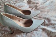 silver sparkle high heels new look comfort brand