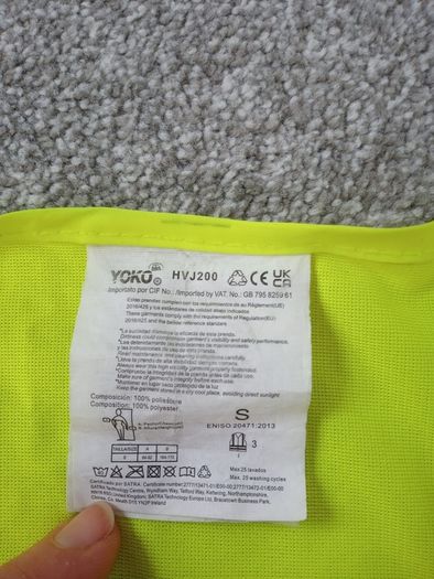 High Visibility Working Safety  Reflective Jacket / Size S