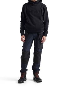 Blaklader work trousers 34R 4 way stretch navy/ black