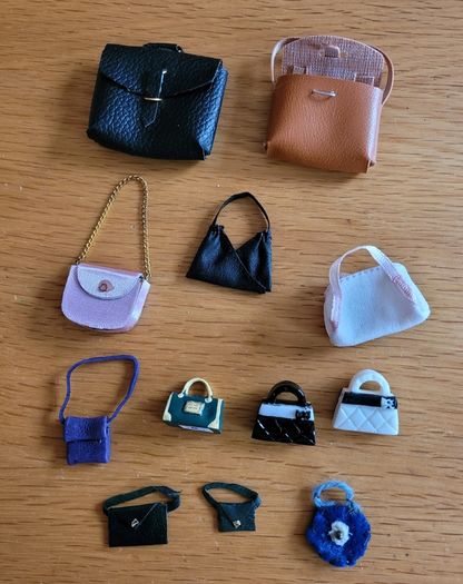 Dolls house - Miniature shop - hats, shoes, handbags, umbrellas and more
