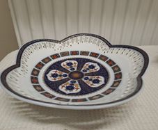 Antique Old Coalport pierced dish