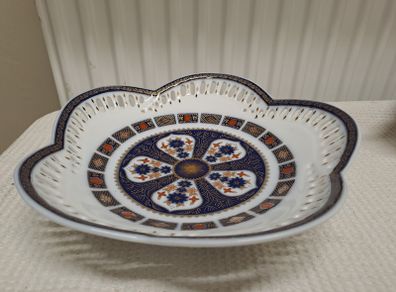 Antique Old Coalport pierced dish
