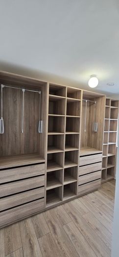 Wardrobes, kitchens, utility rooms, storage units.