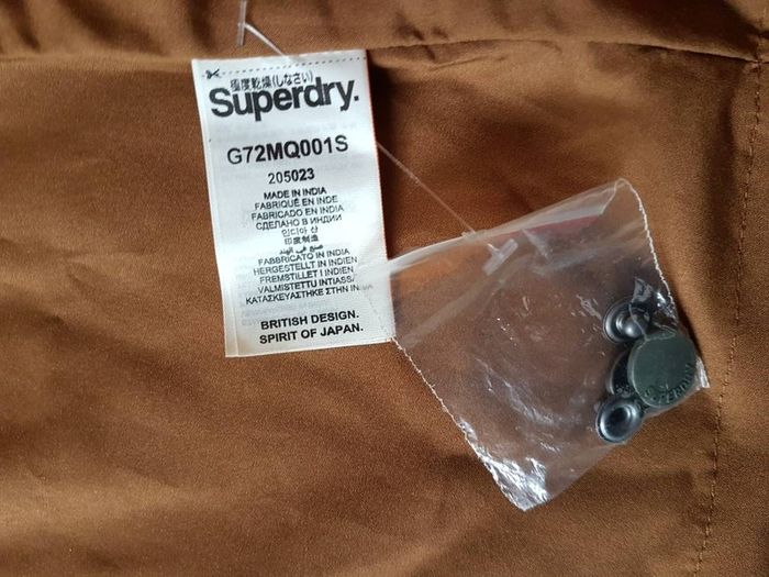 skirt leather brown superdry Medium Size M Brand new