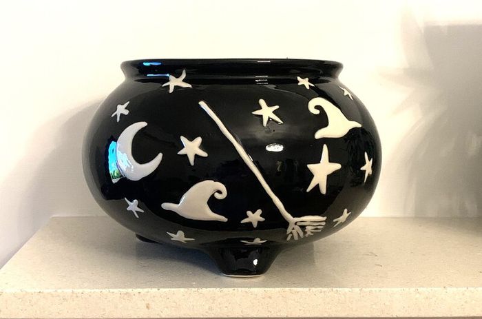 Next Halloween Stoneware Cauldron NEW